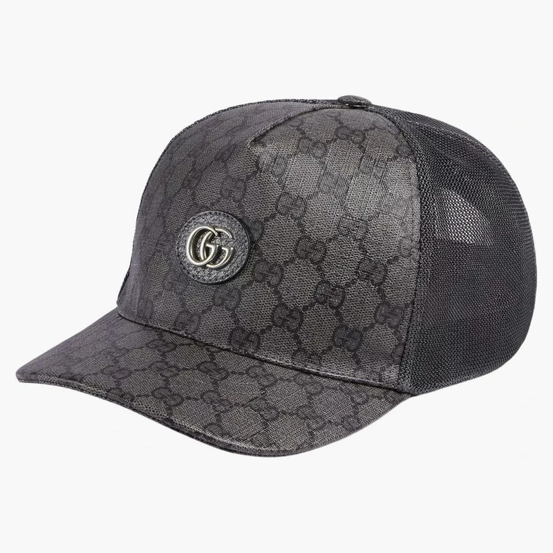 Gucci GG Supreme Baseball has Gray/Black
