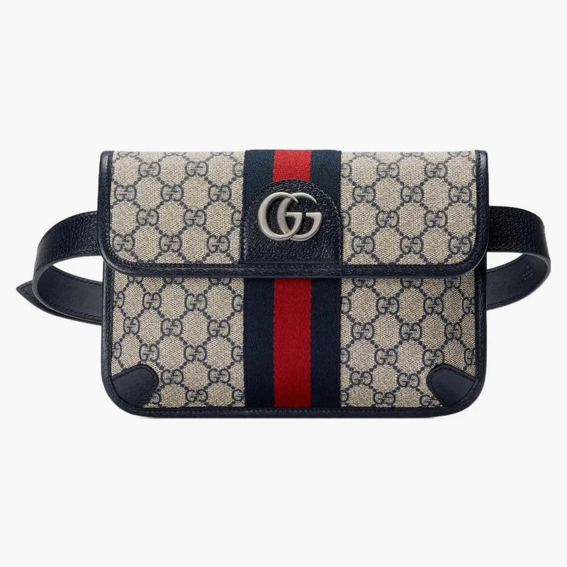 Gucci Gg Supreme Belt Bag Grey