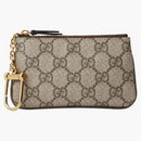Gucci GG Supreme Canvas Ophidia Key Case Beige/Ebony