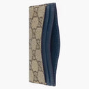 Gucci GG Supreme Card Holder Blue/Beige