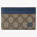 Gucci GG Supreme Card Holder Blue/Beige