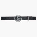 GG GG GG Supreme Monogram Belt Nero/Grigio
