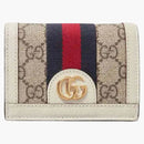 Gucci GG Card de Ophidia Supreme Beige blanco