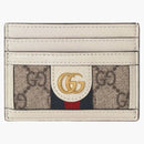 Gucci GG Supreme Ophidia Large Card Case White Beige