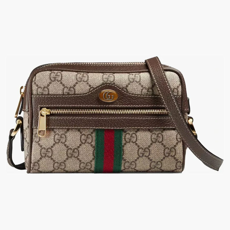 Gucci GG Supreme Ophidia Monogram Crossbody Beige/Ebony