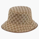 Gucci gg supreme reversible Bucket has Bucket has beige brown
