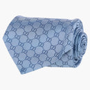 Gucci GG Supreme Silk Tie Light Blue