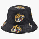 Gucci Gg Tiger Print Bucket Hat Black