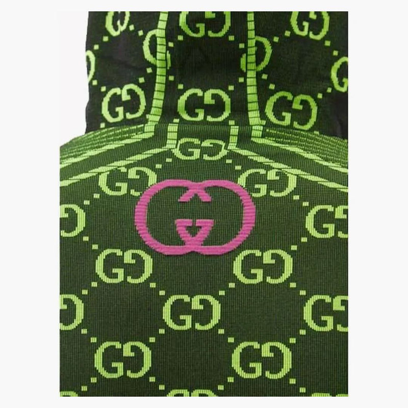 Gucci GG Tubular Jersey Zip Jacket Black/Green