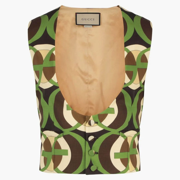 Gucci g Pattern Vest Green