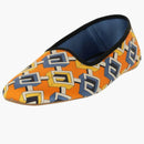 Gucci Geometric G Print Slippers Yellow