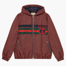 Bunda Gucci Geometric Houndstooth Panvas Blue/Red/Green