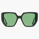Gucci Geometric Sunglasses Black/Green (GG0956S 001)