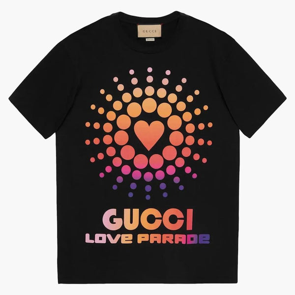 T-shirt graficzny Gucci Black/Multi