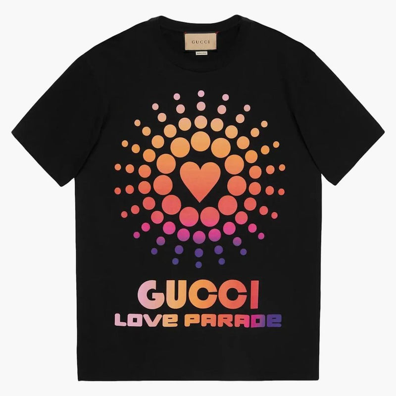 T-shirt graficzny Gucci Black/Multi