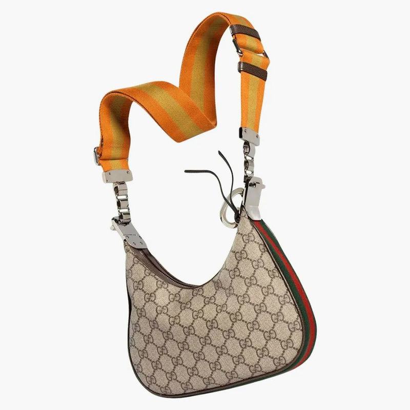 Gucci Attacca la borsa piccola beige/ebano