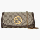 Gucci Blondie Continental Chain Wallet Beige/Ebony