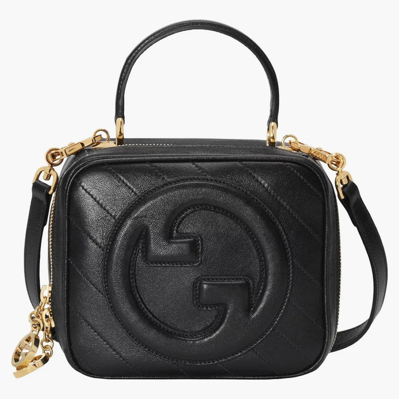 Gucci Gucci Blondie Top Handle Bag Gold-t-tóne černá