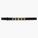 Gucci Buckle Thin Belt Black