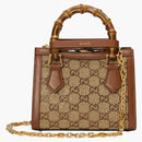 Gucci Gucci Diana Mini Dead Bag Camel/Ebony