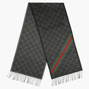 Gucci Gucci Nikky Scarf Lead/Dark Green