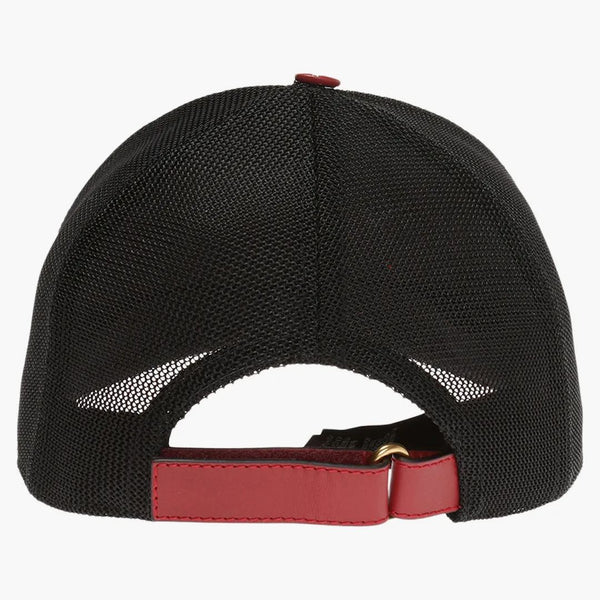 Gucci Guccy Star Print baseball kardborrband rand rött/svart/guld