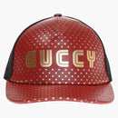 Gucci Guccy Star Print Baseball Velcro Strap Cap Red/Black/Gold