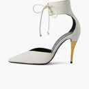 Gucci High Heel Pump with Ankle Cuff White (Women's)