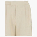 Gucci High Rise tweed shorts white