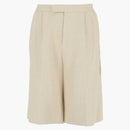 Gucci High Rise tweed shorts white