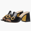 Gucci Horsebit 75mm patro sandální černá kůže