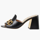 Gucci Horsebit 75mm patro sandální černá kůže