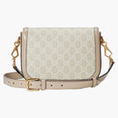 Gucci Horsebit 1955 Gg Mini Bag Beige/white