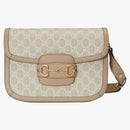 Gucci Horsebit 1955 Small Bag Beige/white