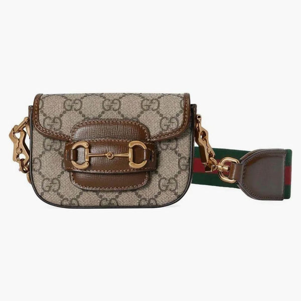 Gucci Horsebit 1955 Strap Wallet Beige/ebony Supreme