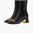 Gucci Horsebit 55mm Ankle Boot Black Leather
