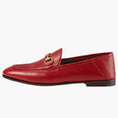 Gucci Horsebit Slip on Loafer Red Leather