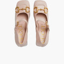 Gucci Horsebit Strap 75mm Pump Light Pink Leather