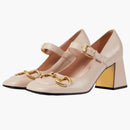 Gucci Horsebit Strap 75mm Pump Light Pink Leather