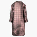 Gucci Houndstooth Patterned Coat Black Pink