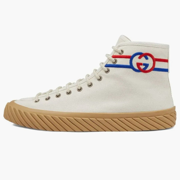 Gucci Interlock g High-Top tenisky bílá červená modrá