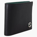 Gucci Interlocked Gg Bifold Wallet 6 Card Slot Black/green