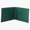 Gucci Interlocked Gg Bifold Wallet 6 Card Slot Black/green