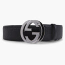 Gucci Interlocking G Belt Signature Guccissima Black