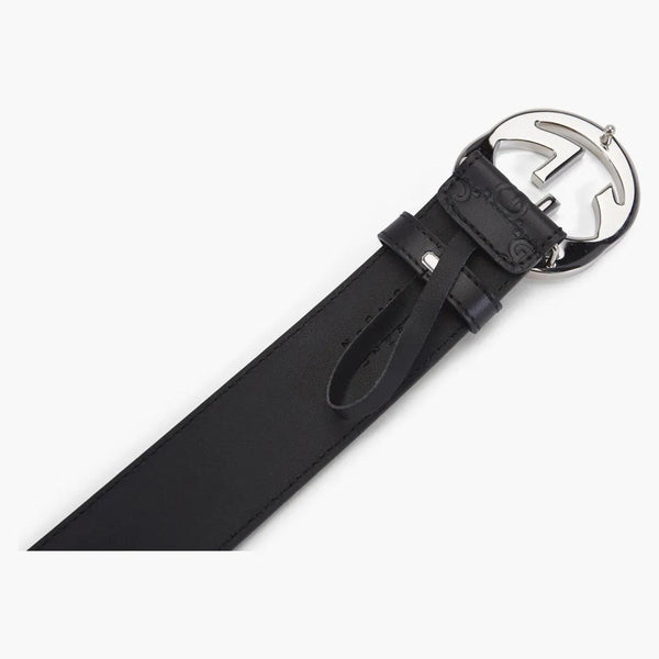 Gucci Interlocking G Belt Firma Guccissima Black