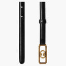 Gucci Interlocking G Buckle Thin Belt Black