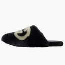 Gucci Interlocking G Faux-Fur Slipper Black White (Women's)