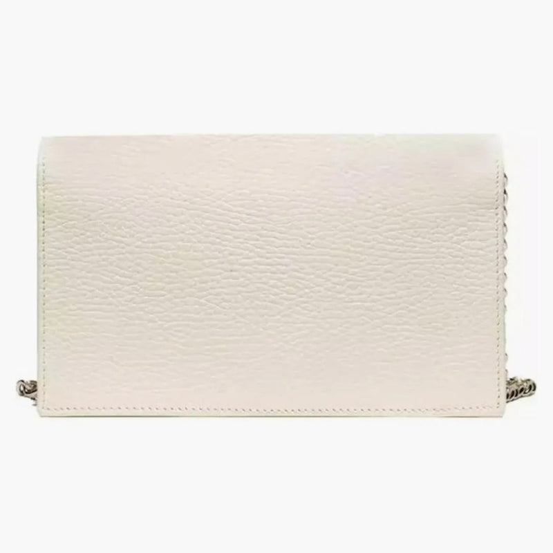 Gucci Interlocking GG Chain Crossbody Bag White