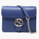 Gucci Interlocking G Shoulder Bag Blue
