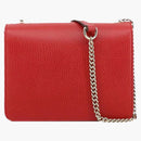 Gucci entrelazado en la bolsa de hombro GG rojo